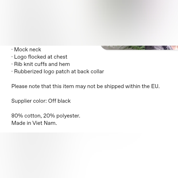 Essentials fear of God gray mock sweatshirt. - Picture 6 of 8